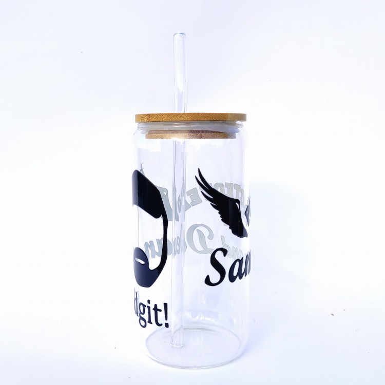 Supernatural Protected by Sam and Dean - szklanka 550 ml z bambusową pokrywką - pocichutku.pl